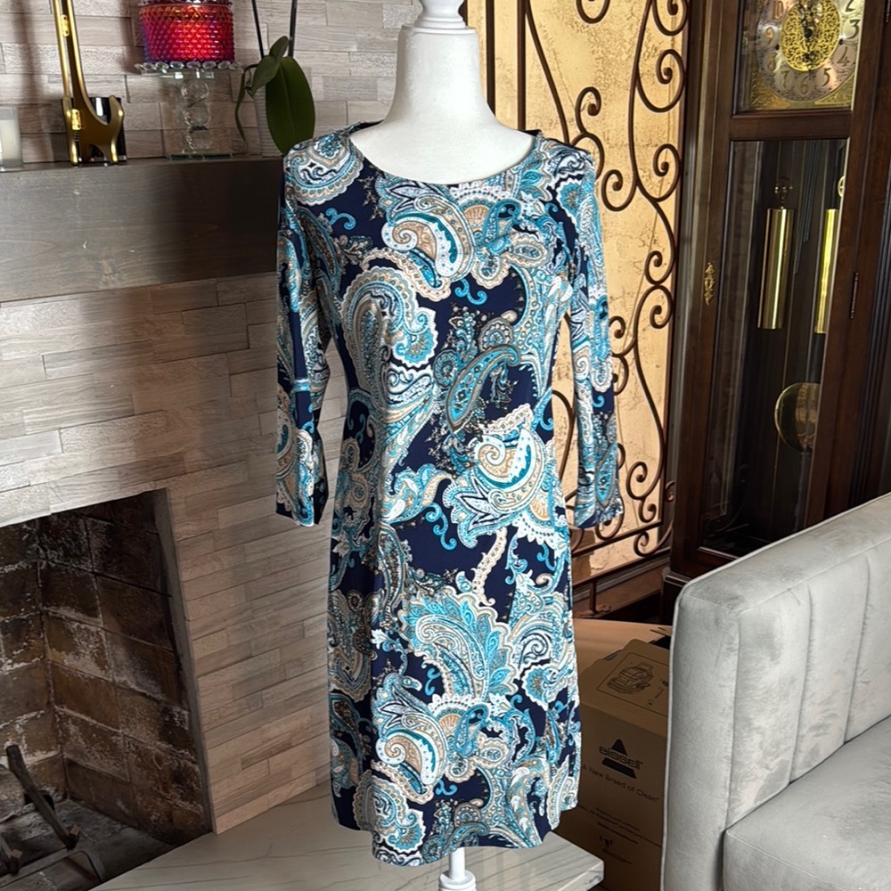 Paisley Print Dress